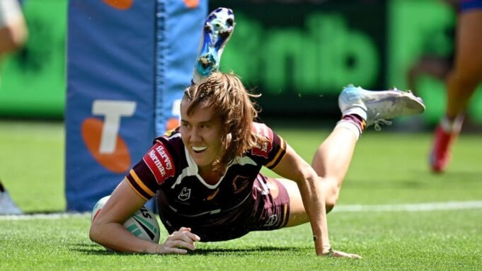 A estrela de Brooncos Tamika Upton emocionante nrlw dali vence