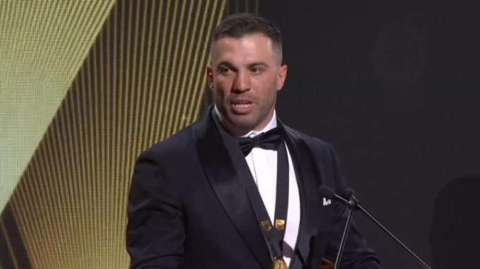 James Tedesco ganhou o Dalley M Midel à frente de