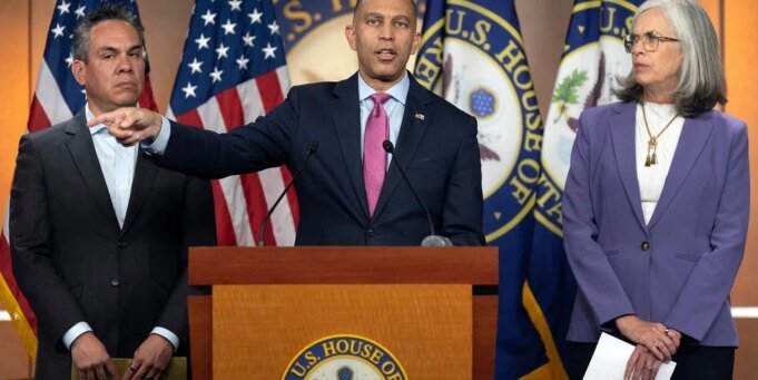 Os democratas empurrando os democratas entre as preocupações de desligamento