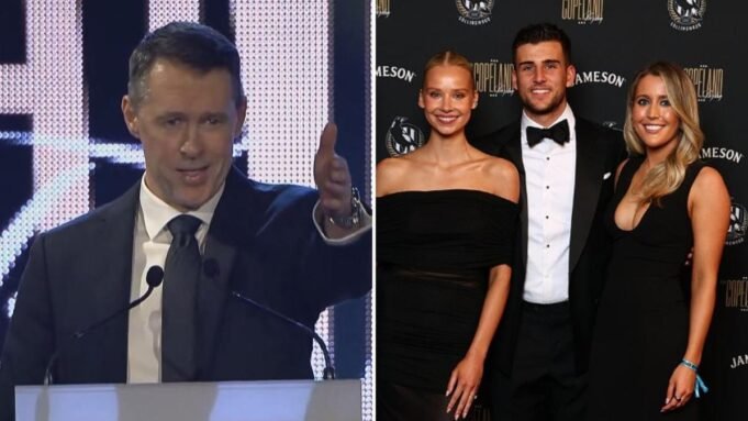 Treinador de Collinwood Craig Macre Brownlo Medal Soype pela culatra